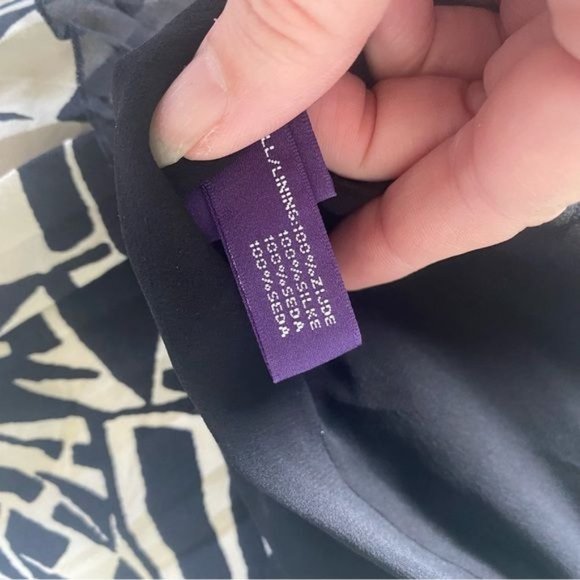 Ralph Lauren Collection Floral Pleated Midi Skirt Silk Size 10 - Picture 8 of 13